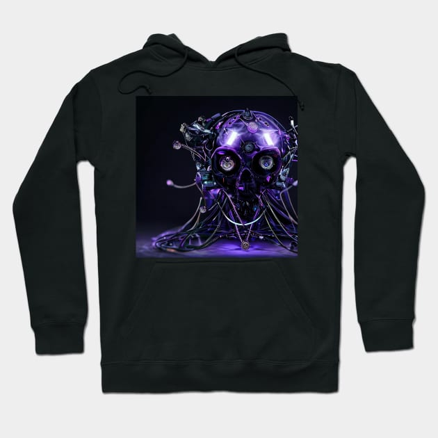 Alien DJ Skull Hoodie by Pebbles Joy Designs